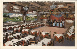 Village Barn - Dining Room New York, NY Postcard Postcard Postcard