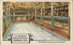 Hotel St. George - Salt Water Swimming Pool Postcard