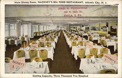 Hackney's Sea Food Restaurant Atlantic City, NJ Postcard Postcard Postcard