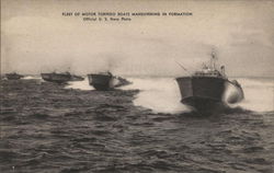 Fleet of motor torpedo boats Postcard