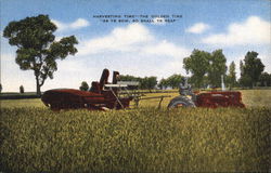 Harvesting Time Postcard