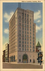 Bank of Lansing Postcard