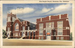 First Baptist Church Oklahoma City, OK Postcard Postcard Postcard