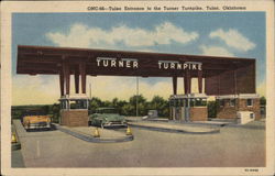 Tulsa Entrance to Turner Turnpike Oklahoma Postcard Postcard Postcard