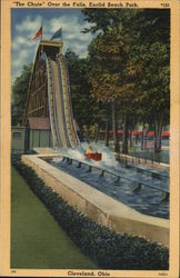 The Chute over the Falls, Euclid Beach Park Cleveland, OH Postcard Postcard Postcard