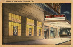 Hotel Statler - Entrance Cleveland, OH Postcard Postcard Postcard