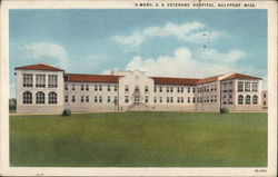 O Ward, U.S.Veterans' Hospital Gulfport, MS Postcard Postcard Postcard