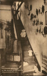 The Children's Stairway in the Richard Bland Tavern Williamsburg, VA Postcard Postcard Postcard