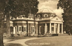 Monticello, West Front Postcard