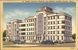 St. Joseph's Infirmary Maternity and Children's Building Houston, TX Postcard Postcard Postcard