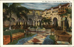 The Patio of Hotel Hershey Pennsylvania Postcard Postcard Postcard