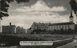 St. Mary's Church and St. Joseph's Convent Postcard