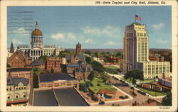 State Capitol and City Hall Atlanta, GA Postcard Postcard Postcard