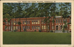 Senior High School Building Postcard