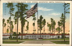 Headquarters Building, Finney Veterans Administration Hospital Thomasville, GA Postcard Postcard Postcard