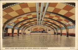 Dance Floor, New Riverside Ballroom Green Bay, WI Postcard Postcard Postcard