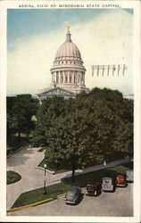 Aerial View of Wisconsin State Capitol Madison, WI Postcard Postcard Postcard