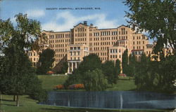 County Hospital Milwaukee, WI Postcard Postcard Postcard