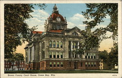 Brown County Court House Green Bay, WI Postcard Postcard Postcard