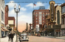 Main Street Looking North From Sheboygan Street Postcard