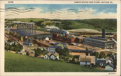 Armco Office and Plant Butler, PA Postcard Postcard Postcard