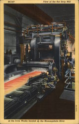 View of the Hot Strip Mill at the Irvin Works located on the Monongahela River Postcard