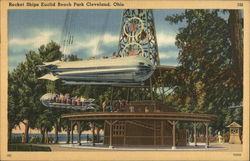 Rocket Ships, Euclid Beach Park Cleveland, OH Postcard Postcard Postcard