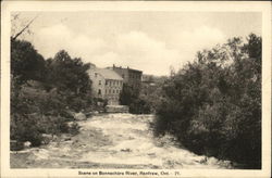 Scene on Bonnechere River Renfrew, ON Canada Ontario Postcard Postcard Postcard