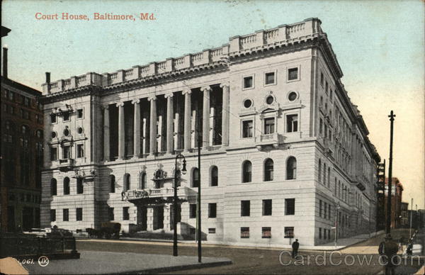 Court House Baltimore MD Postcard
