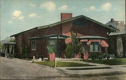 California Bungalow Postcard