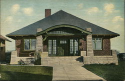 California Bungalow Postcard