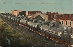 A Scene in the National Oil Refinery Coffeyville, KS Postcard Postcard Postcard