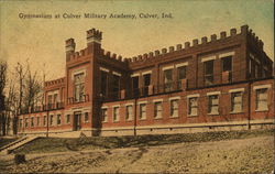 Gymnasium at Culver Mlitary Academy Indiana Postcard Postcard Postcard