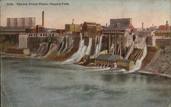 Electric Power Plants Niagara Falls, ON Canada Ontario Postcard Postcard Postcard