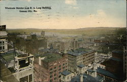 Wholesale District from R.A. Long Building Postcard