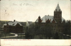 Court House and Jail Alexandria, MN Postcard Postcard Postcard