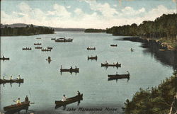 Lake Maranacook  Maine Postcard Postcard Postcard