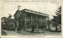 Original I.O.O.F. Home Lockport, NY Postcard Postcard Postcard