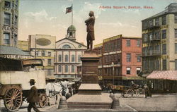 Adams Square Postcard