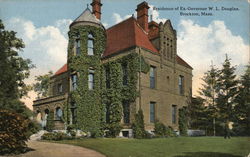 Residence of Ex-Governor W. L. Douglas Brockton, MA Postcard Postcard Postcard