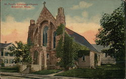 St. Paul's Episcopal Church Brockton, MA Postcard Postcard Postcard