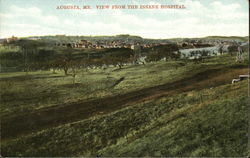 View From the Insane Hospital Augusta, ME Postcard Postcard Postcard