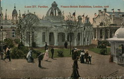 Louis XV Pavilion, Franco-British Exhibition, London, 1908 Postcard