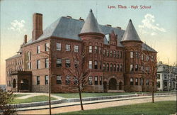 High School Lynn, MA Postcard Postcard Postcard