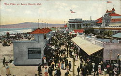 The Pike at Long Beach California Postcard Postcard Postcard