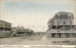 Temple Avenue from the Shore Old Orchard Beach, ME Postcard Postcard Postcard