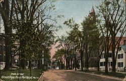 State Street, Greetings from Portland, Maine Postcard Postcard Postcard