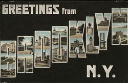 Greetings from Brooklyn, N. Y. New York Postcard Postcard Postcard