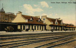 Union Depot Billings, MT Postcard Postcard Postcard