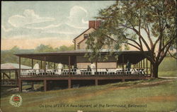 On Line of L. V. R. R. Restaurant at the Farmhouse, Bellewood New Jersey Postcard Postcard Postcard